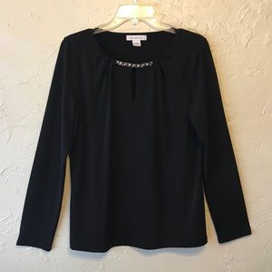 Liz Claiborne Tops - Liz Claiborne Black Long Sleeve Blouse Liz Claiborne Tops - Liz Claiborne Black Long Sleeve Blouse